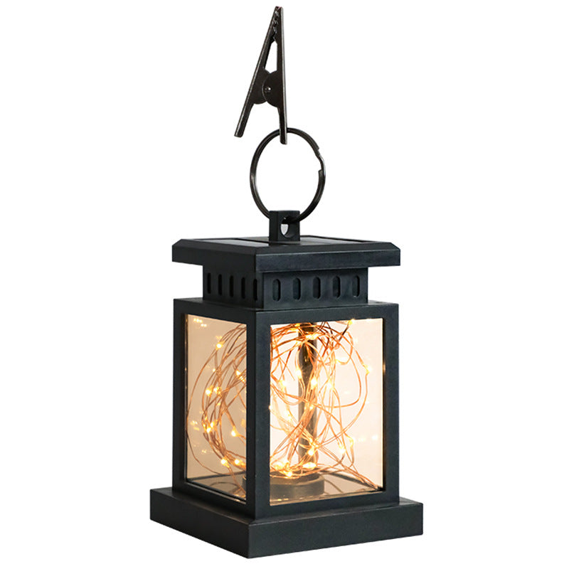 LED Solar Candle Light with Christmas Star Copper Wire