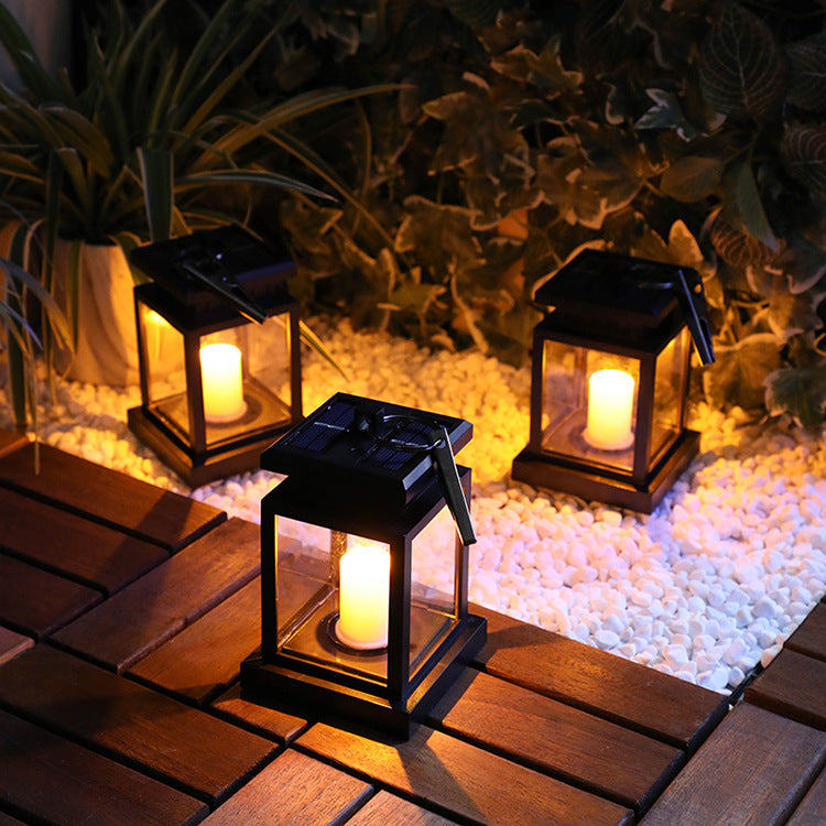 LED Solar Candle Light with Christmas Star Copper Wire
