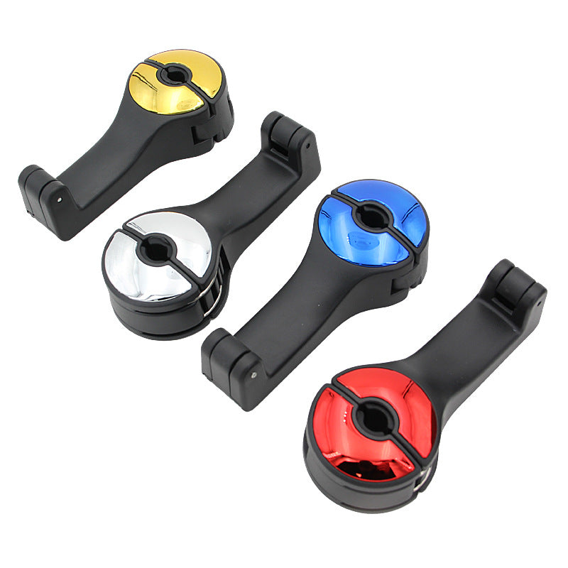 Car Headrest Phone Mount & Bag Hook β 2-in-1 Design