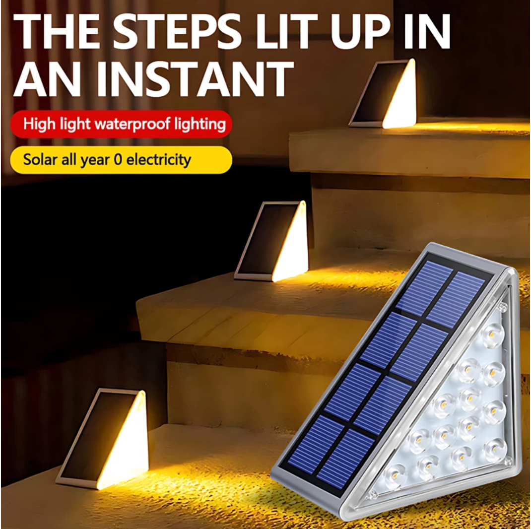 Solar Powered Stair Lighting