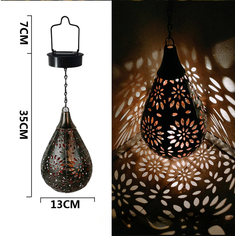 Solar Lights Lantern LED Garden Lights