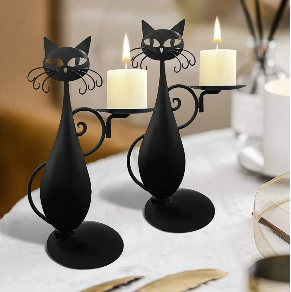 Amazon Black Cat Candle Holder