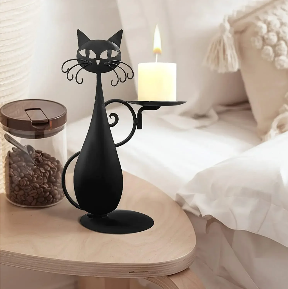 Amazon Black Cat Candle Holder