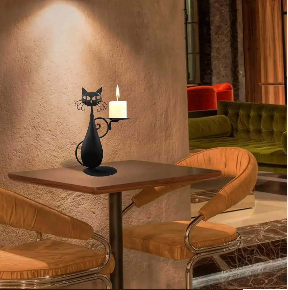 Amazon Black Cat Candle Holder