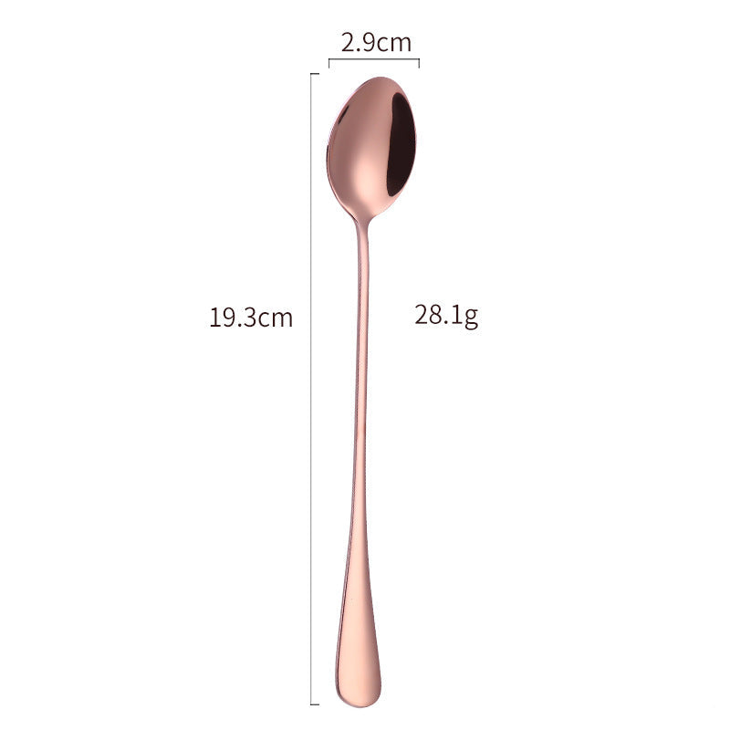Elegant Stainless Steel Cocktail Spoon and Ice Scoop Set