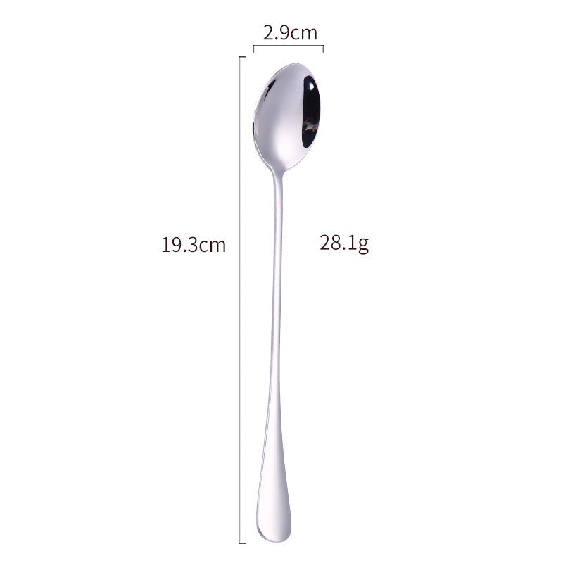 Elegant Stainless Steel Cocktail Spoon and Ice Scoop Set