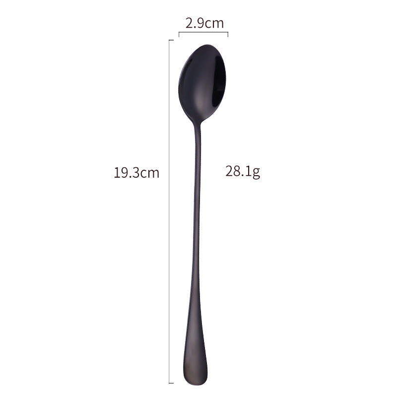 Elegant Stainless Steel Cocktail Spoon and Ice Scoop Set