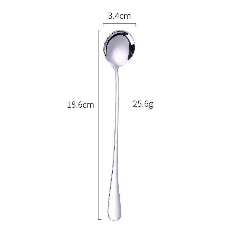 Elegant Stainless Steel Cocktail Spoon and Ice Scoop Set