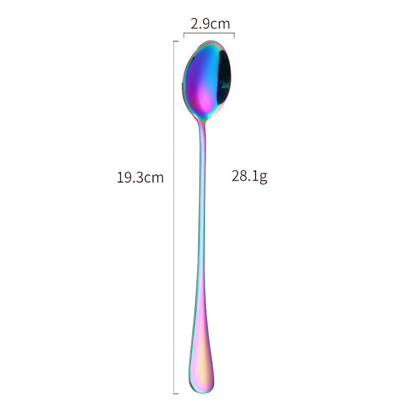 Elegant Stainless Steel Cocktail Spoon and Ice Scoop Set