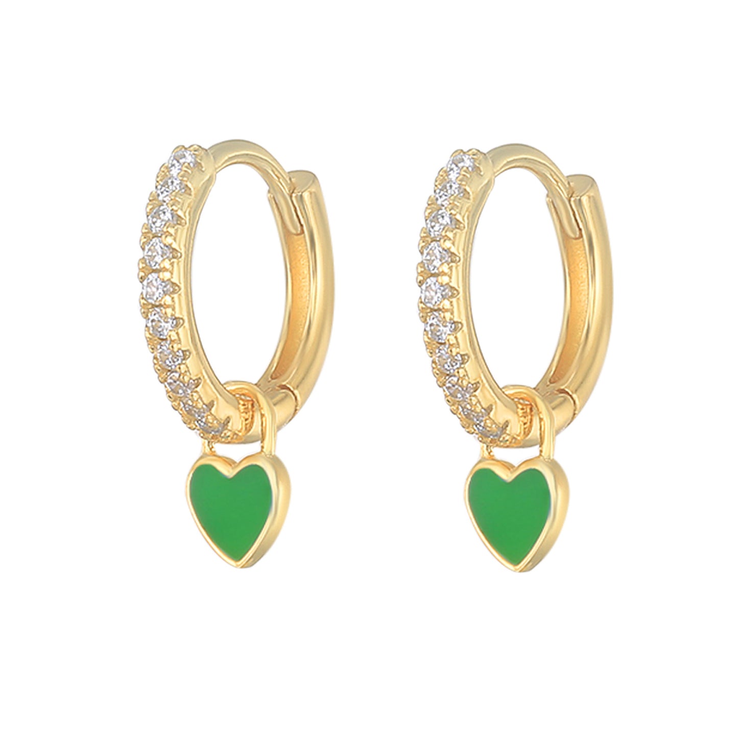 HeartGlow 925 Sterling Silver Charm Earrings