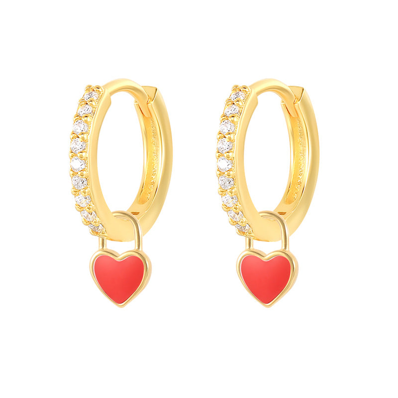 HeartGlow 925 Sterling Silver Charm Earrings