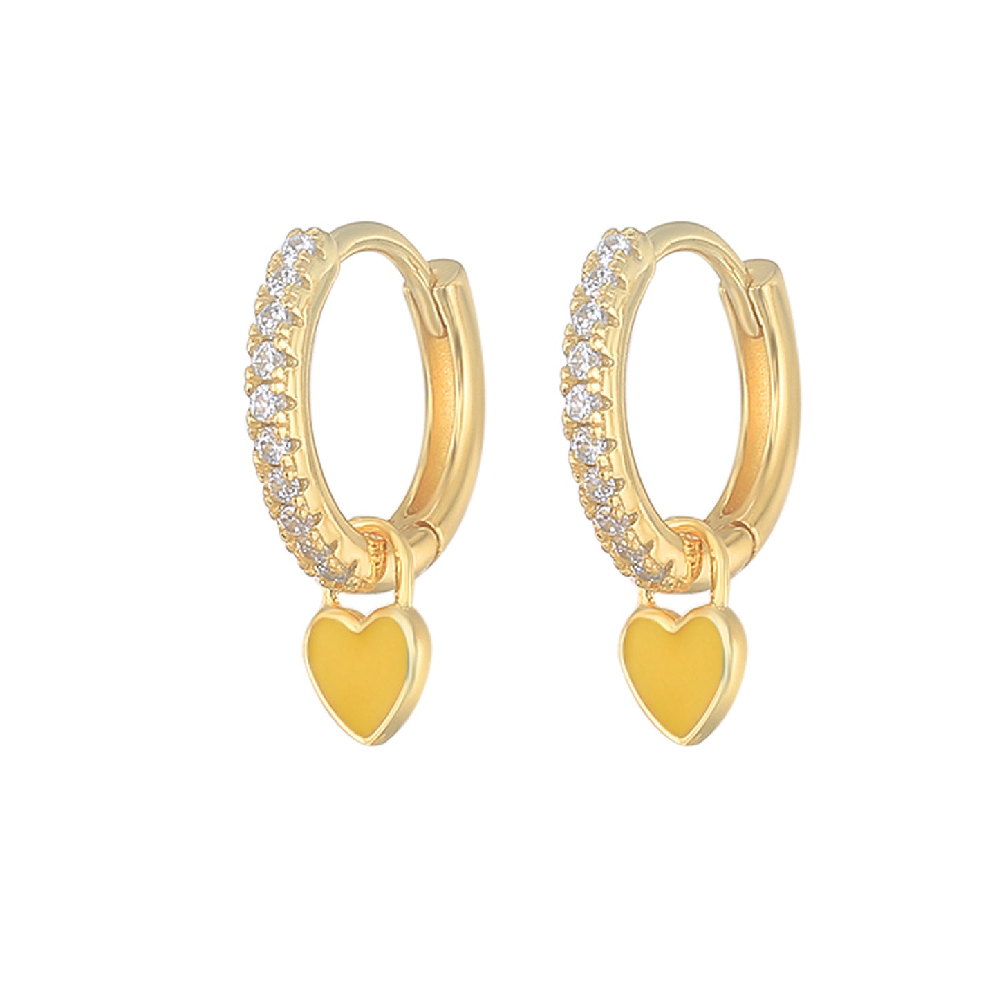 HeartGlow 925 Sterling Silver Charm Earrings