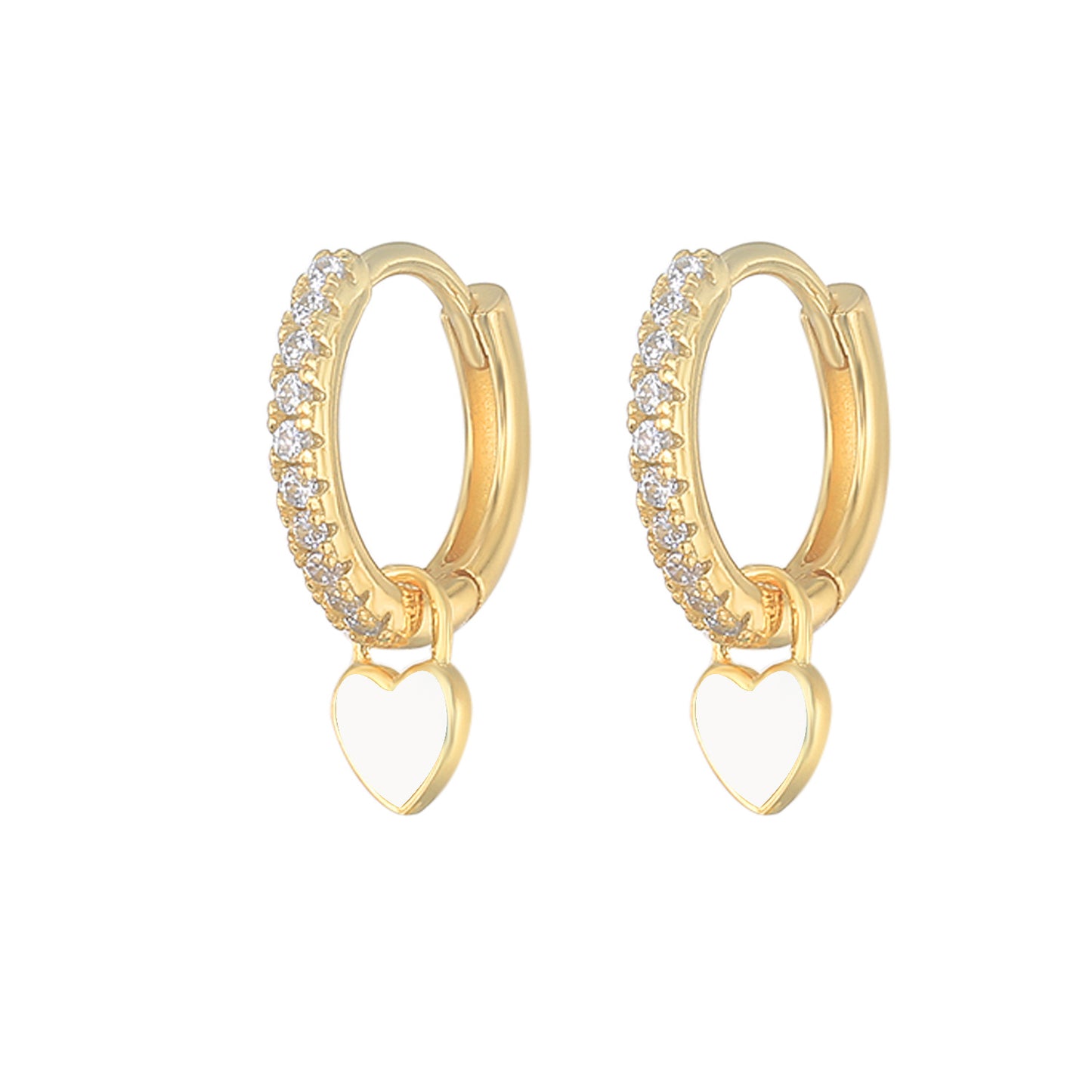 HeartGlow 925 Sterling Silver Charm Earrings
