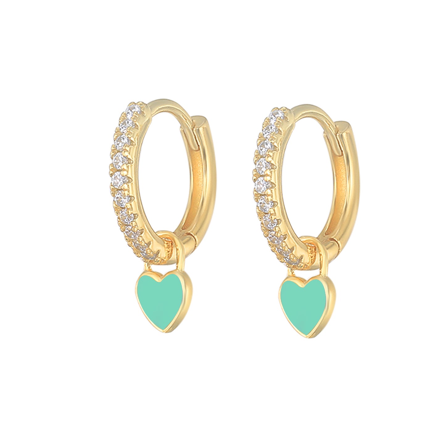 HeartGlow 925 Sterling Silver Charm Earrings