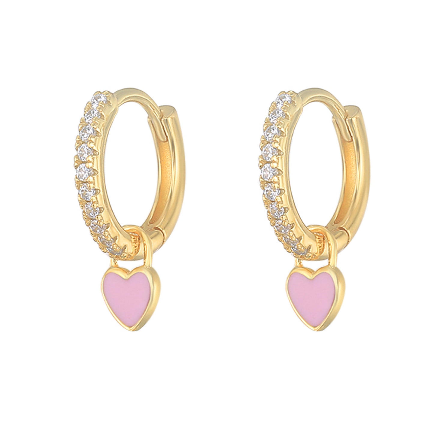 HeartGlow 925 Sterling Silver Charm Earrings