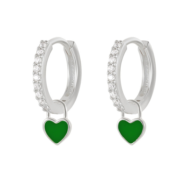 HeartGlow 925 Sterling Silver Charm Earrings