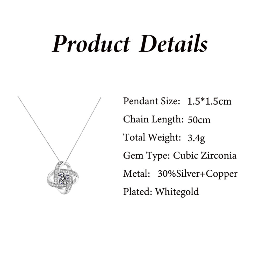 Mother’s Day Special 💕 Forever Love Gift Set: Eternal Rose & Clover Necklace (Gold / Silver)