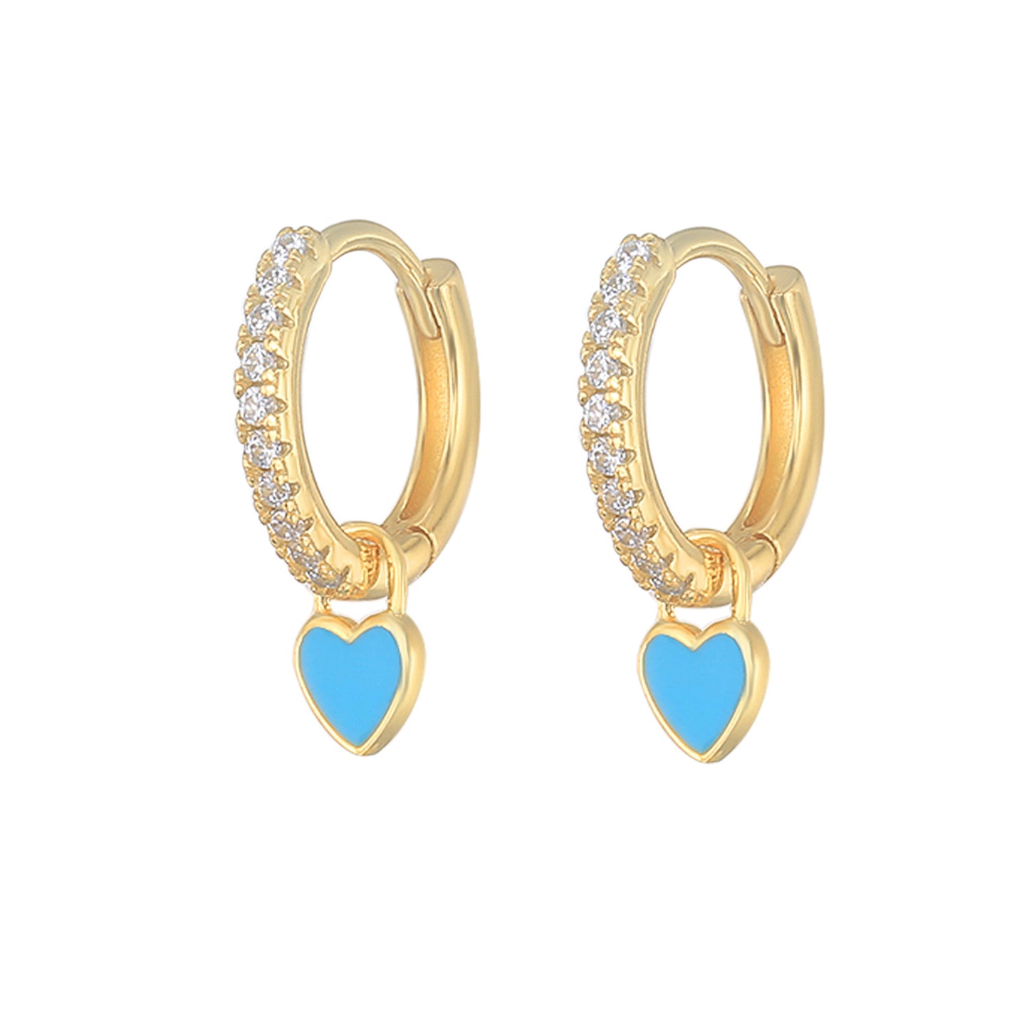 HeartGlow 925 Sterling Silver Charm Earrings