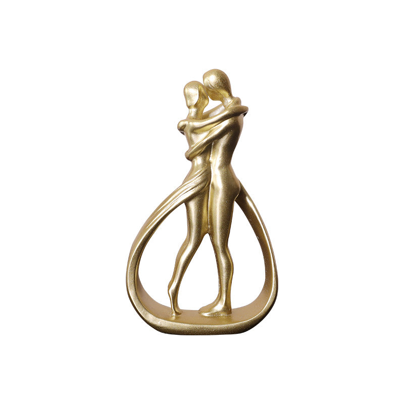 Golden Embrace Sculpture