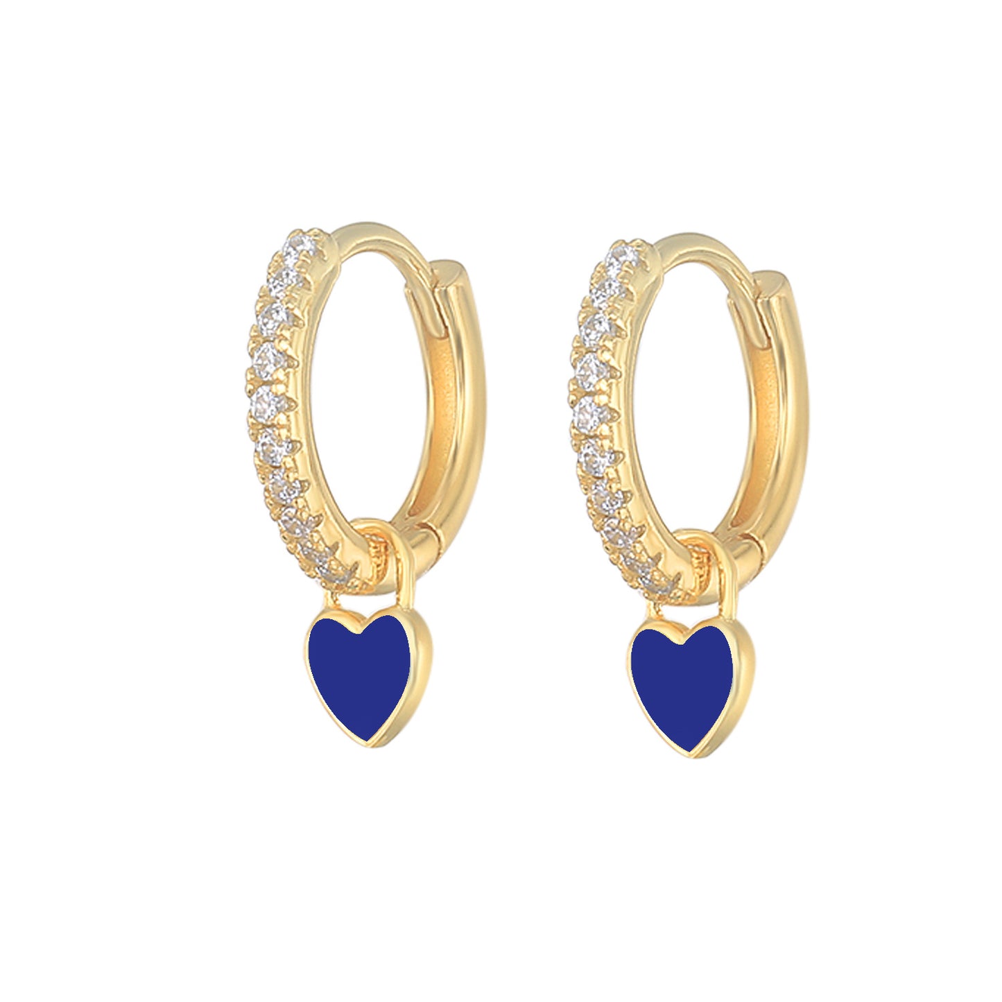 HeartGlow 925 Sterling Silver Charm Earrings