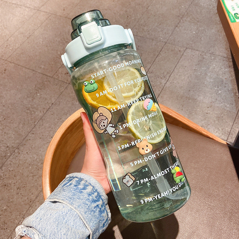 2000ml Large-Capacity Water Bottle