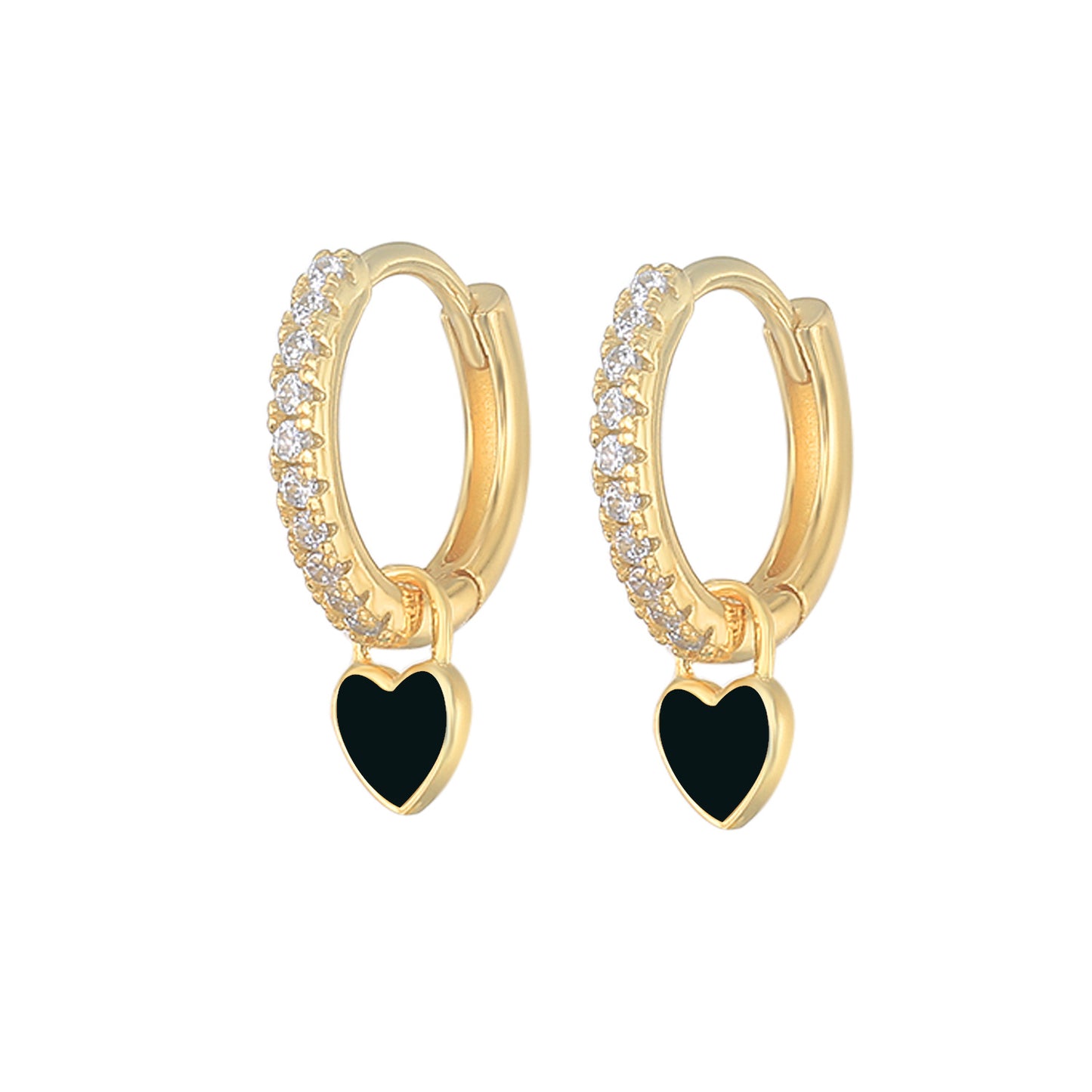 HeartGlow 925 Sterling Silver Charm Earrings
