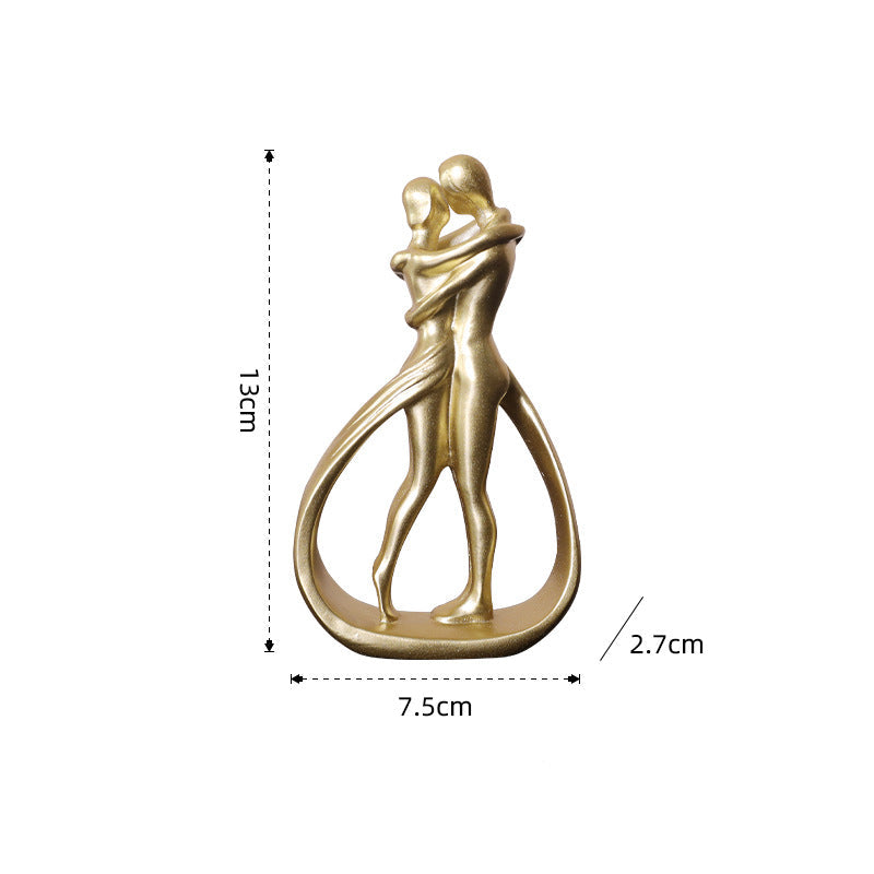 Golden Embrace Sculpture