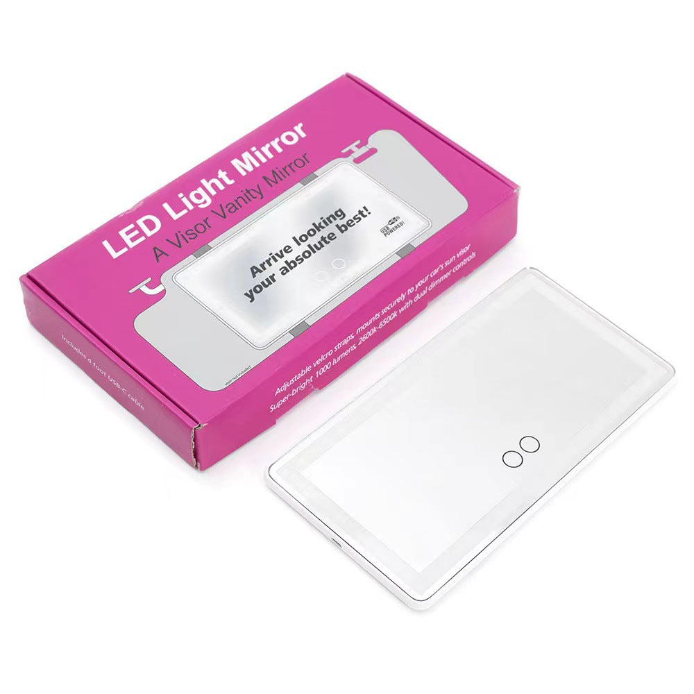 LED Car Vanity Mirror with Touch Control