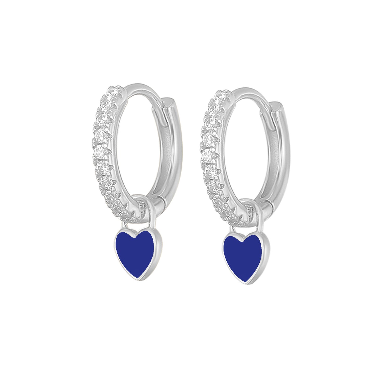 HeartGlow 925 Sterling Silver Charm Earrings