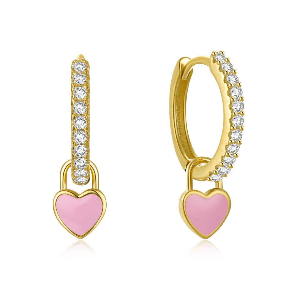 HeartGlow 925 Sterling Silver Charm Earrings