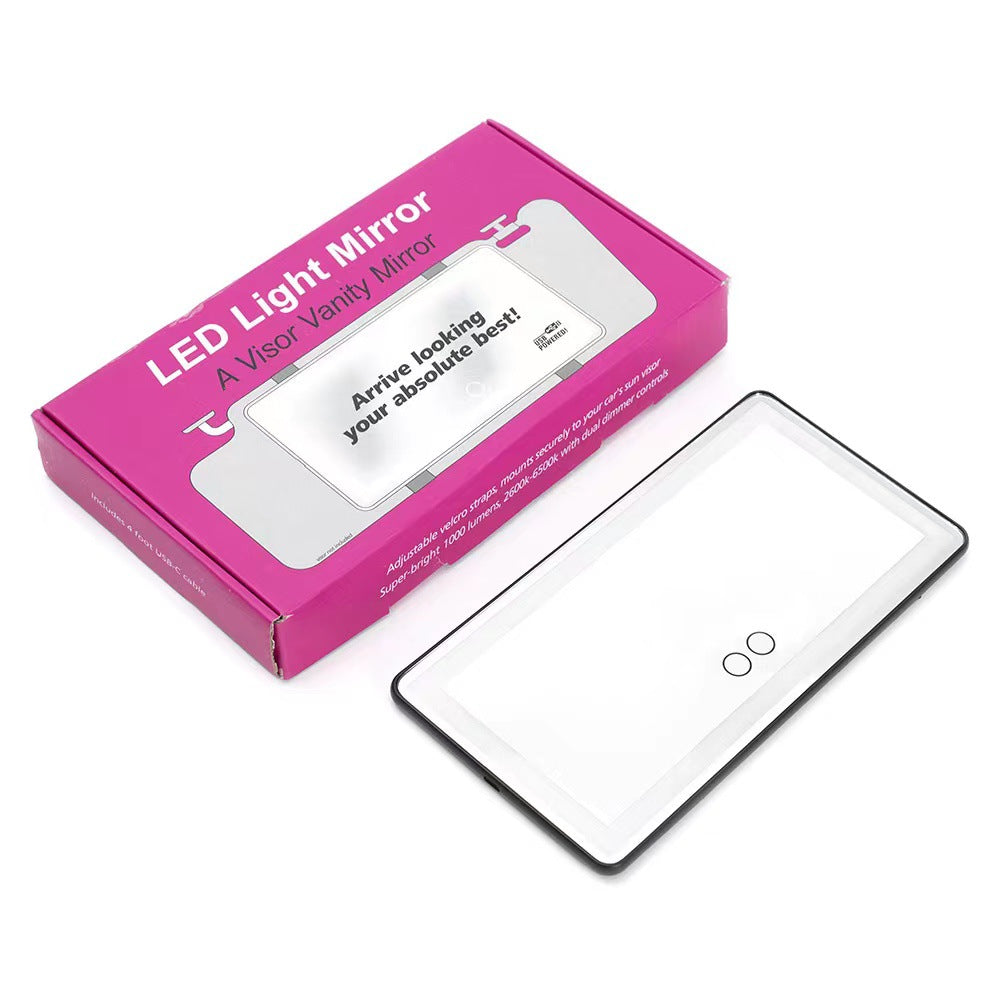LED Car Vanity Mirror with Touch Control