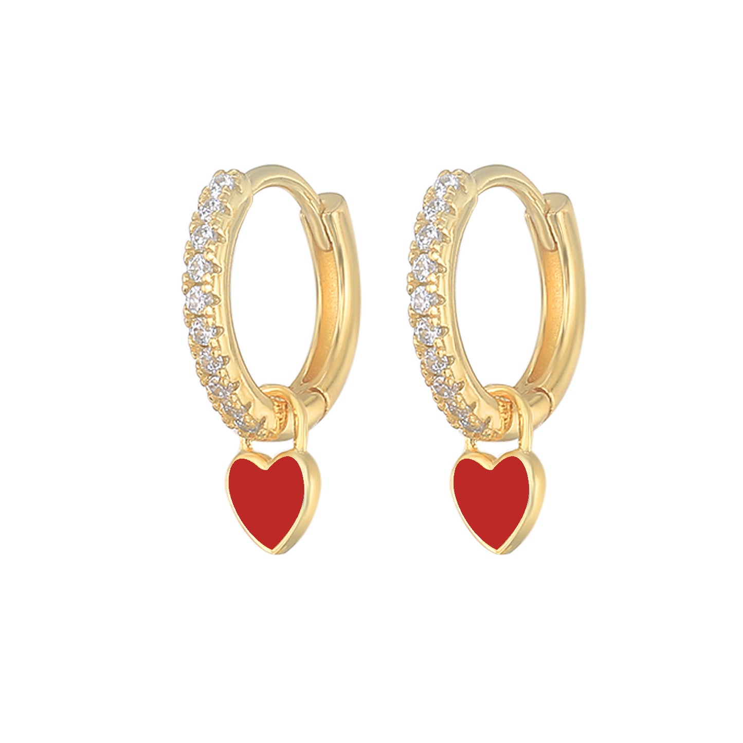 HeartGlow 925 Sterling Silver Charm Earrings