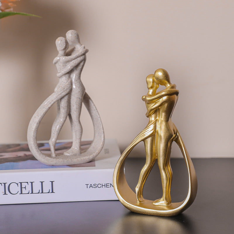 Golden Embrace Sculpture