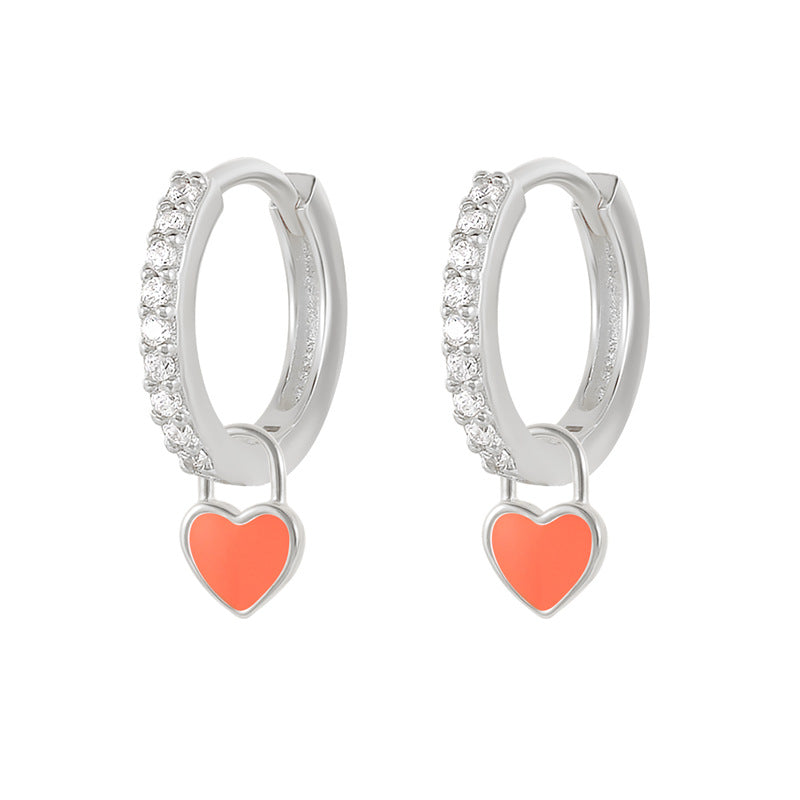 HeartGlow 925 Sterling Silver Charm Earrings