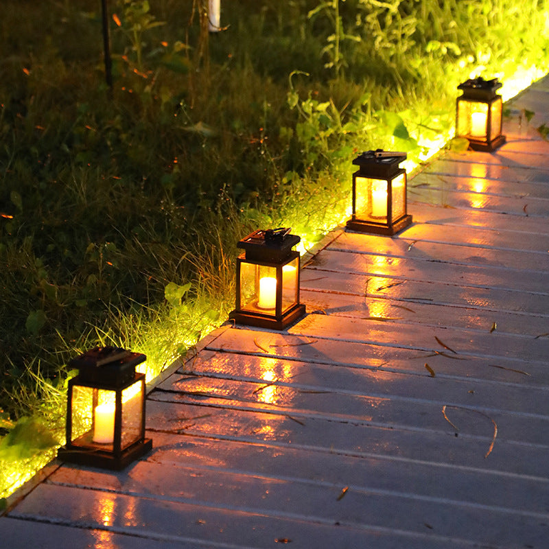 LED Solar Candle Light with Christmas Star Copper Wire