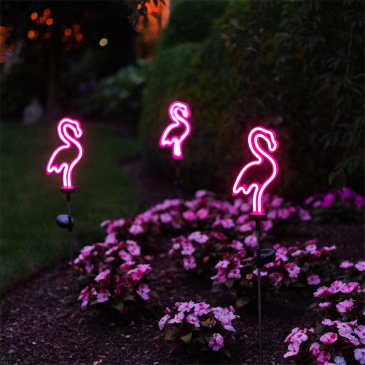 Enchanted Flamingo Garden Lights