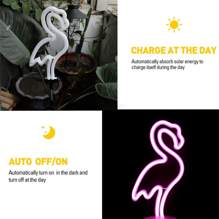 Enchanted Flamingo Garden Lights
