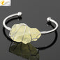 Artisan Crystal Cuff Bracelet - Unique Summer Statement Piece