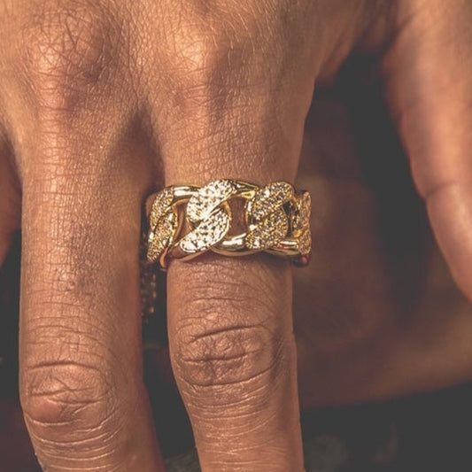 Bold Cuban Link Ring | Men's Collection