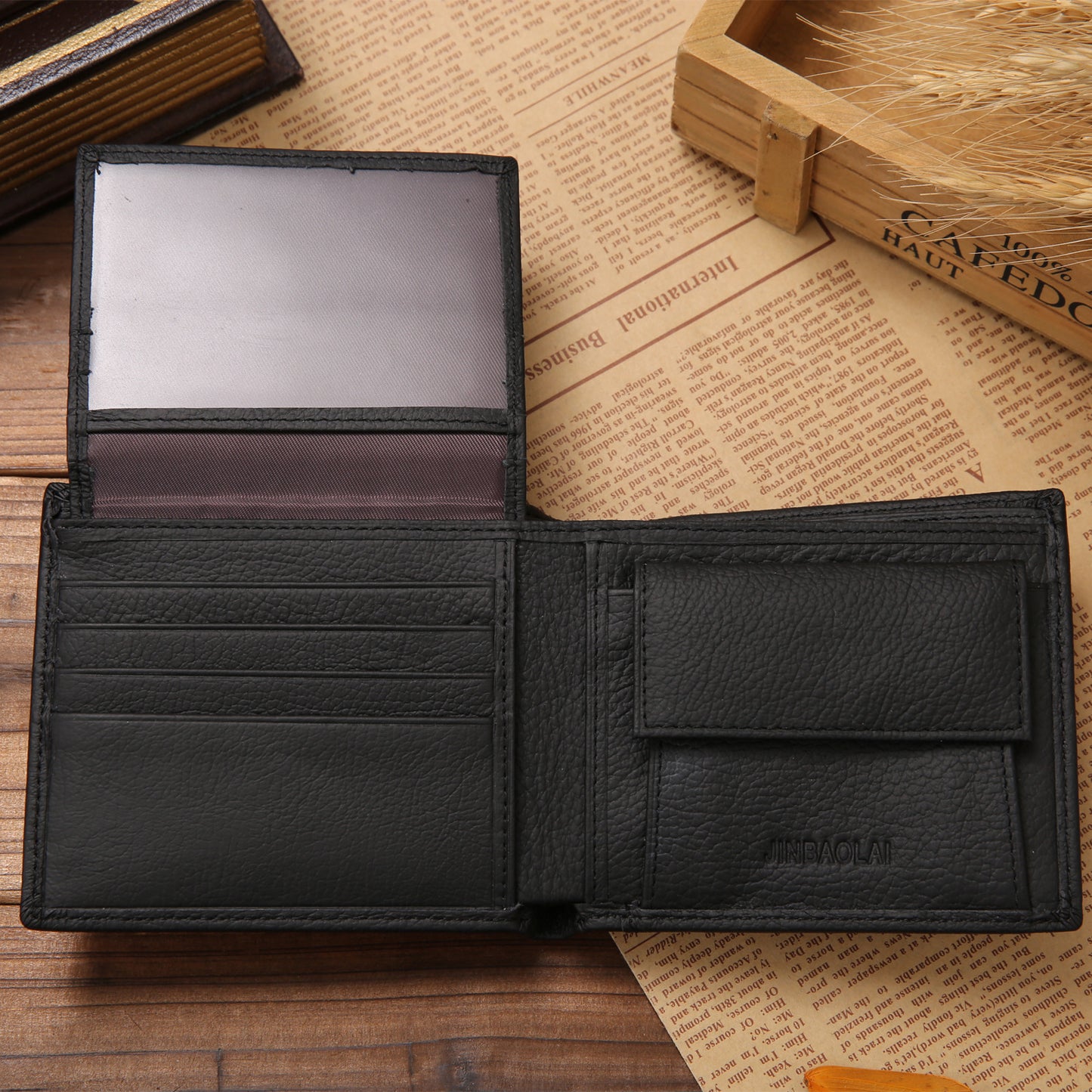 Vintage Luxe Leather Wallet