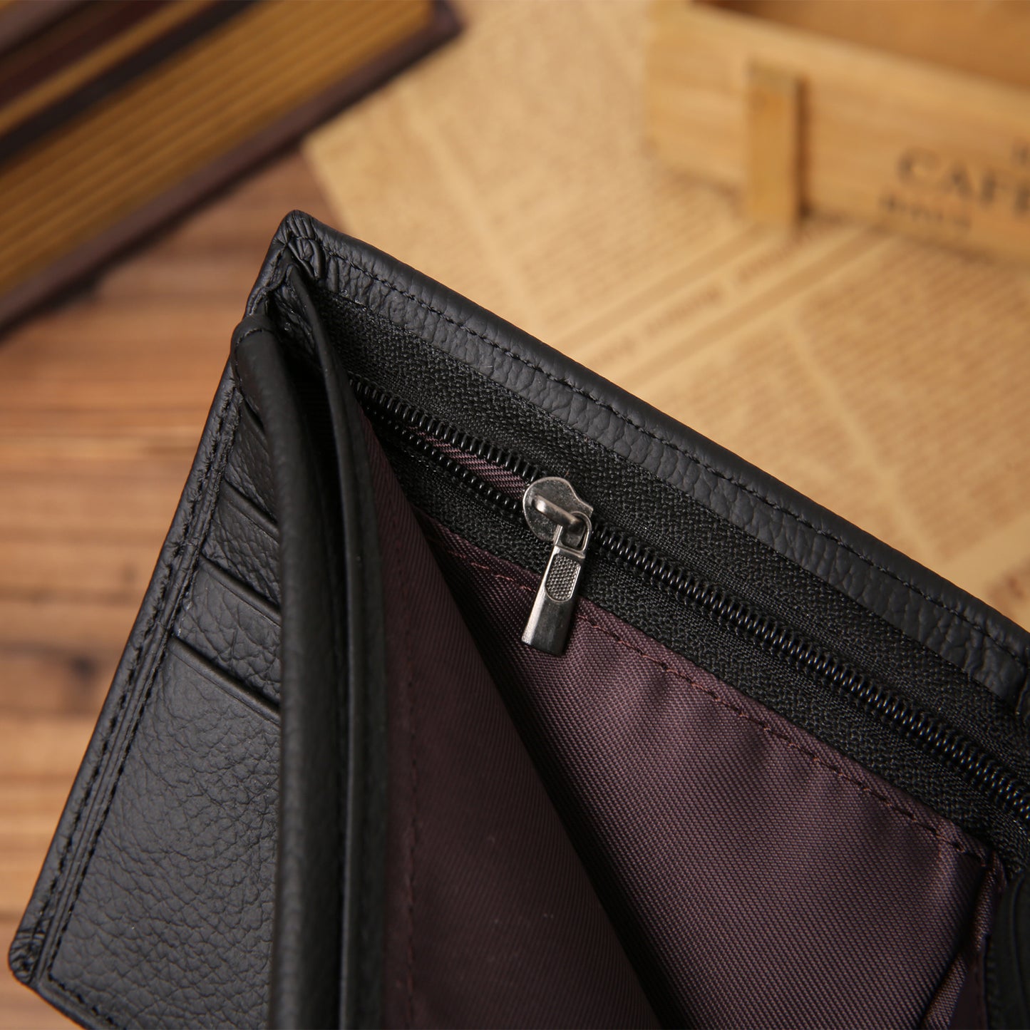 Vintage Luxe Leather Wallet