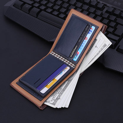 Slim Trifold Wallet – Large Capacity for Men