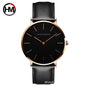 Hannah Martin CH02 Quartz Men Waterproof Leather Wristwatch