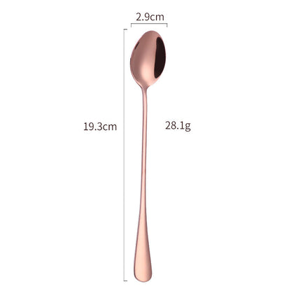 Elegant Stainless Steel Cocktail Spoon and Ice Scoop Set