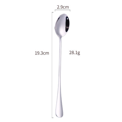 Elegant Stainless Steel Cocktail Spoon and Ice Scoop Set