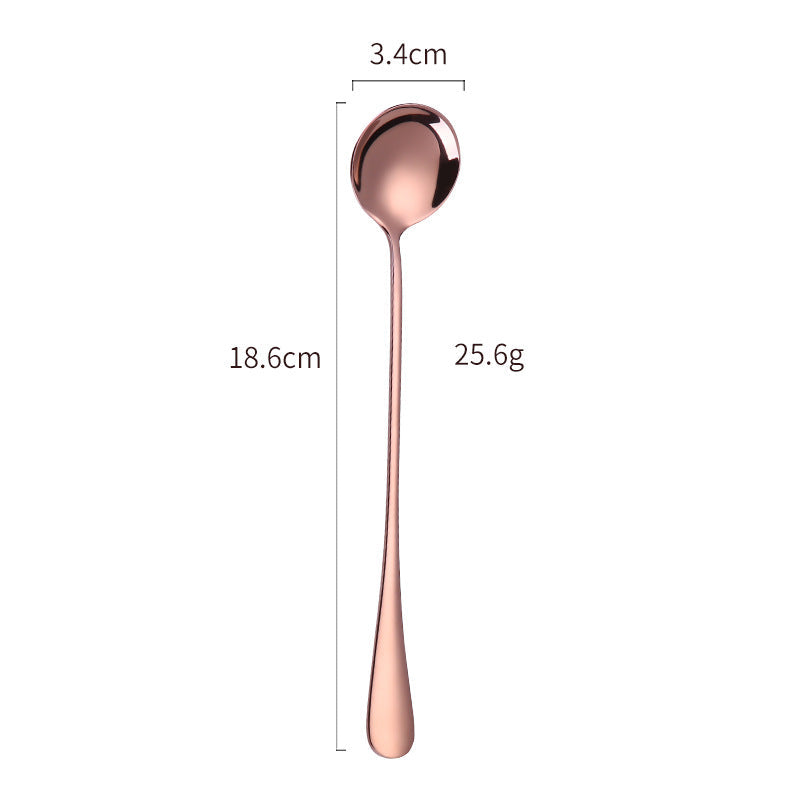 Elegant Stainless Steel Cocktail Spoon and Ice Scoop Set