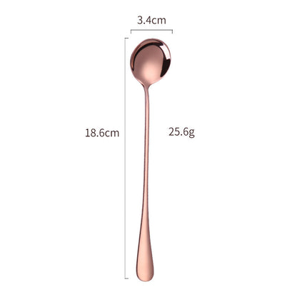 Elegant Stainless Steel Cocktail Spoon and Ice Scoop Set