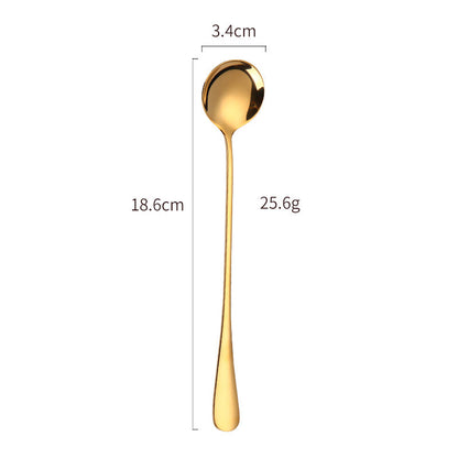 Elegant Stainless Steel Cocktail Spoon and Ice Scoop Set