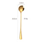 Elegant Stainless Steel Cocktail Spoon and Ice Scoop Set