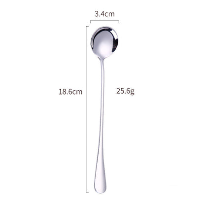 Elegant Stainless Steel Cocktail Spoon and Ice Scoop Set
